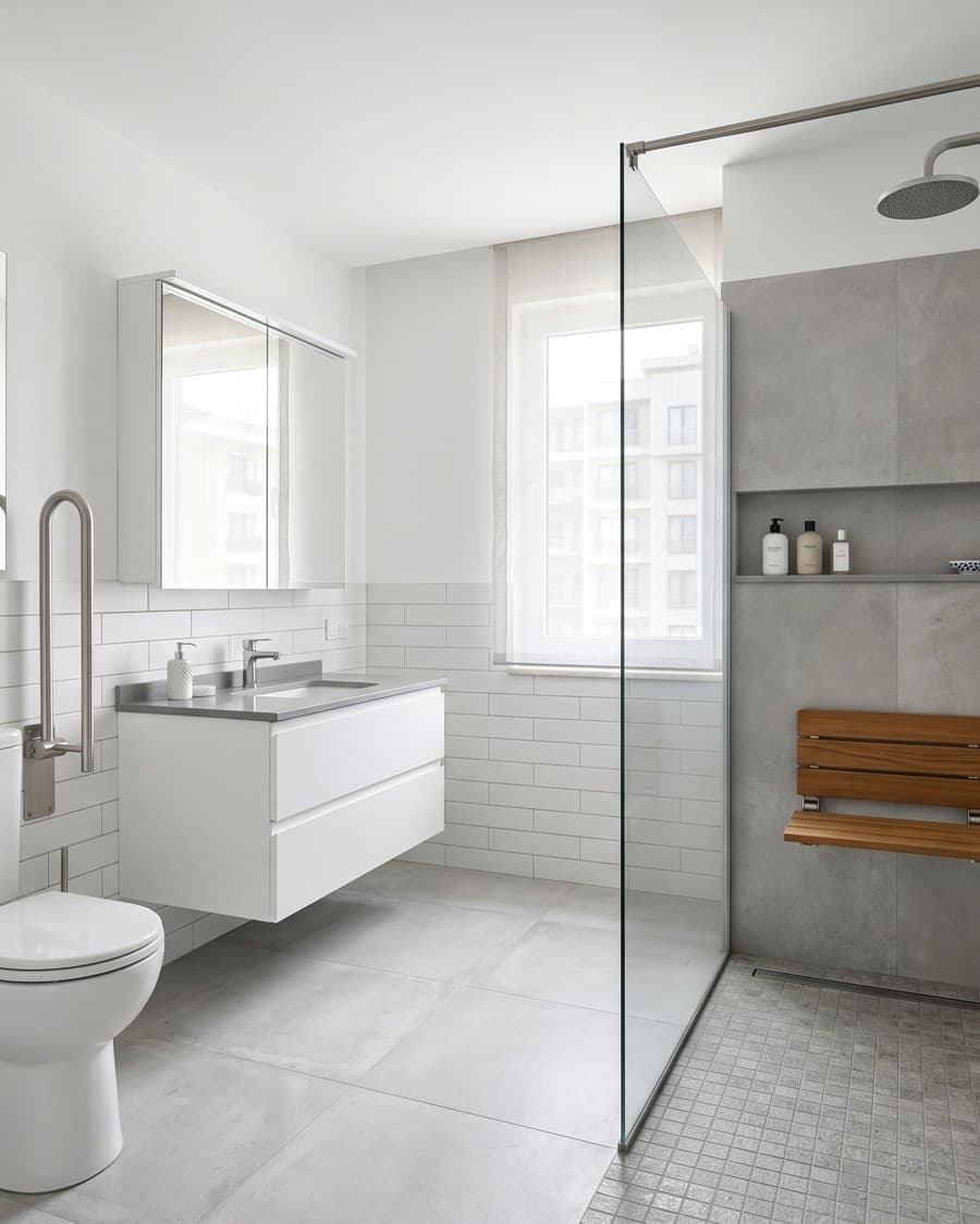 Yaşlı dostu güvenli banyo tadilatı